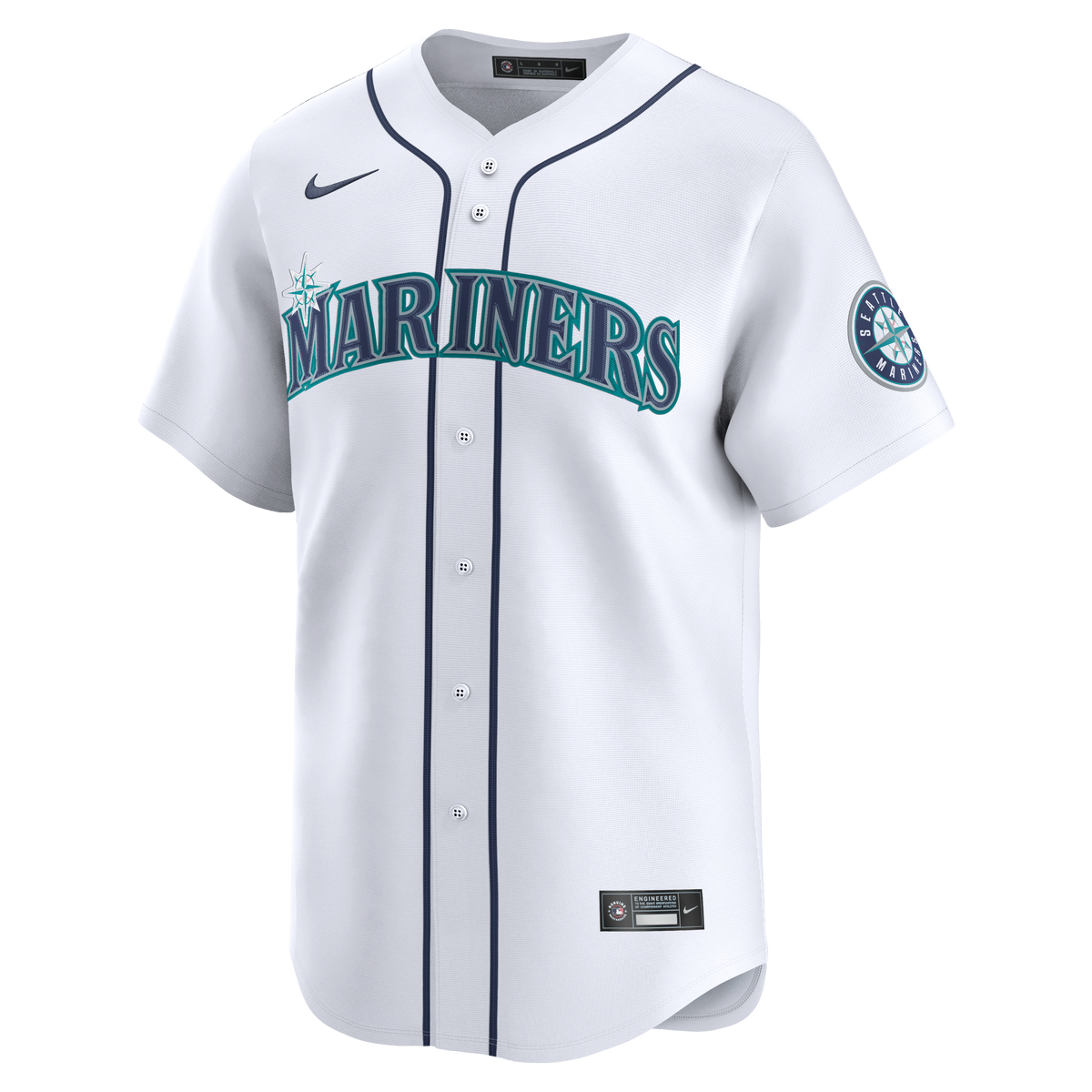 Seattle Mariners Josh Naylor Nike White Home Limited Jersey