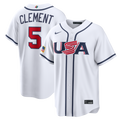 USA Baseball Ernie Clement Nike White 2026 World Baseball Classic Home Stadium Jersey