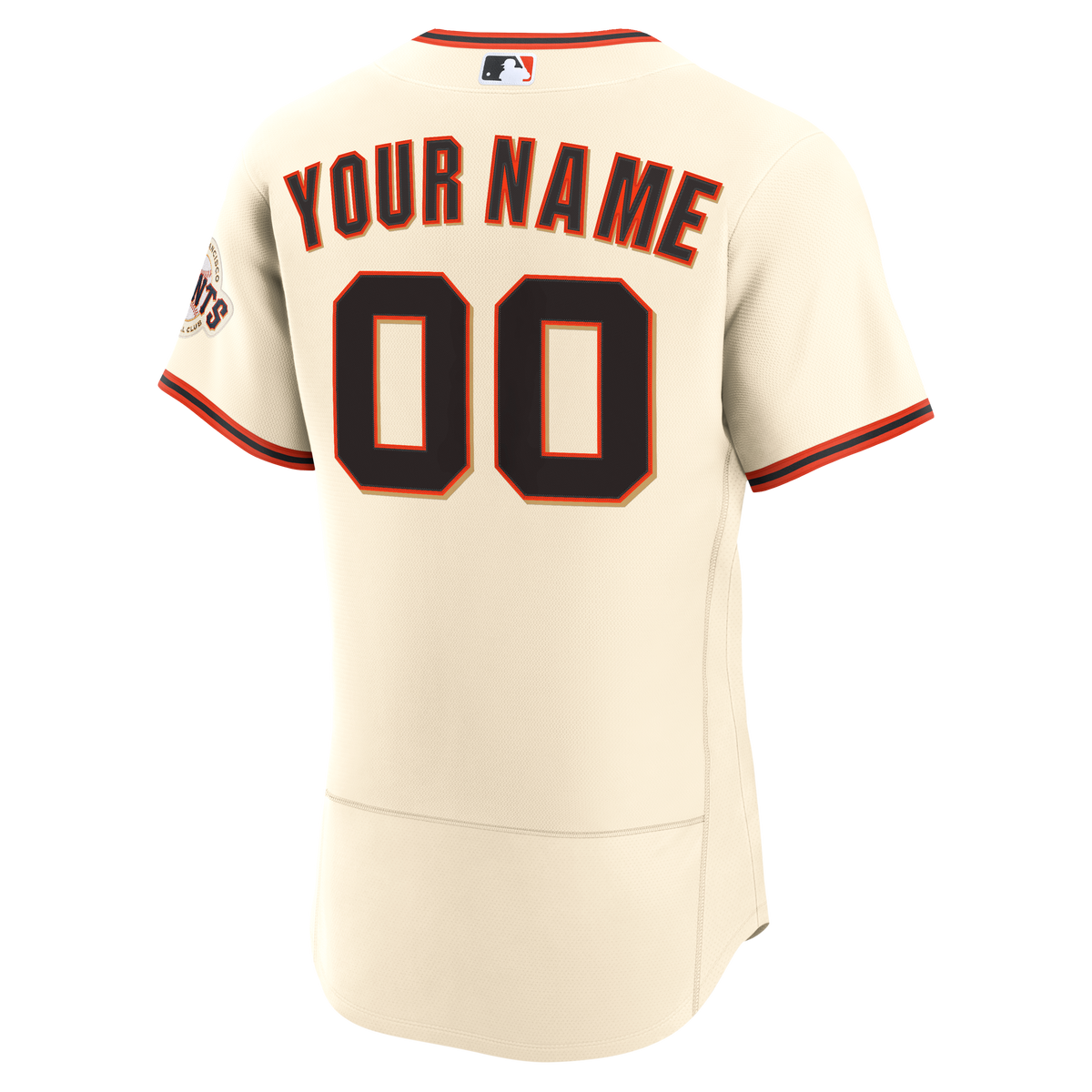 San Francisco Giants Nike Cream Home Authentic Custom Jersey