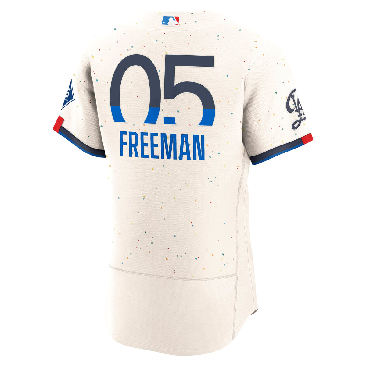 Los Angeles Dodgers Freddie Freeman Nike Cream City Connect Authentic Sponsor Patch Jersey