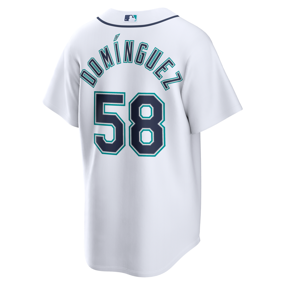 Seattle Mariners Seranthony Domínguez Nike White Home Replica Jersey