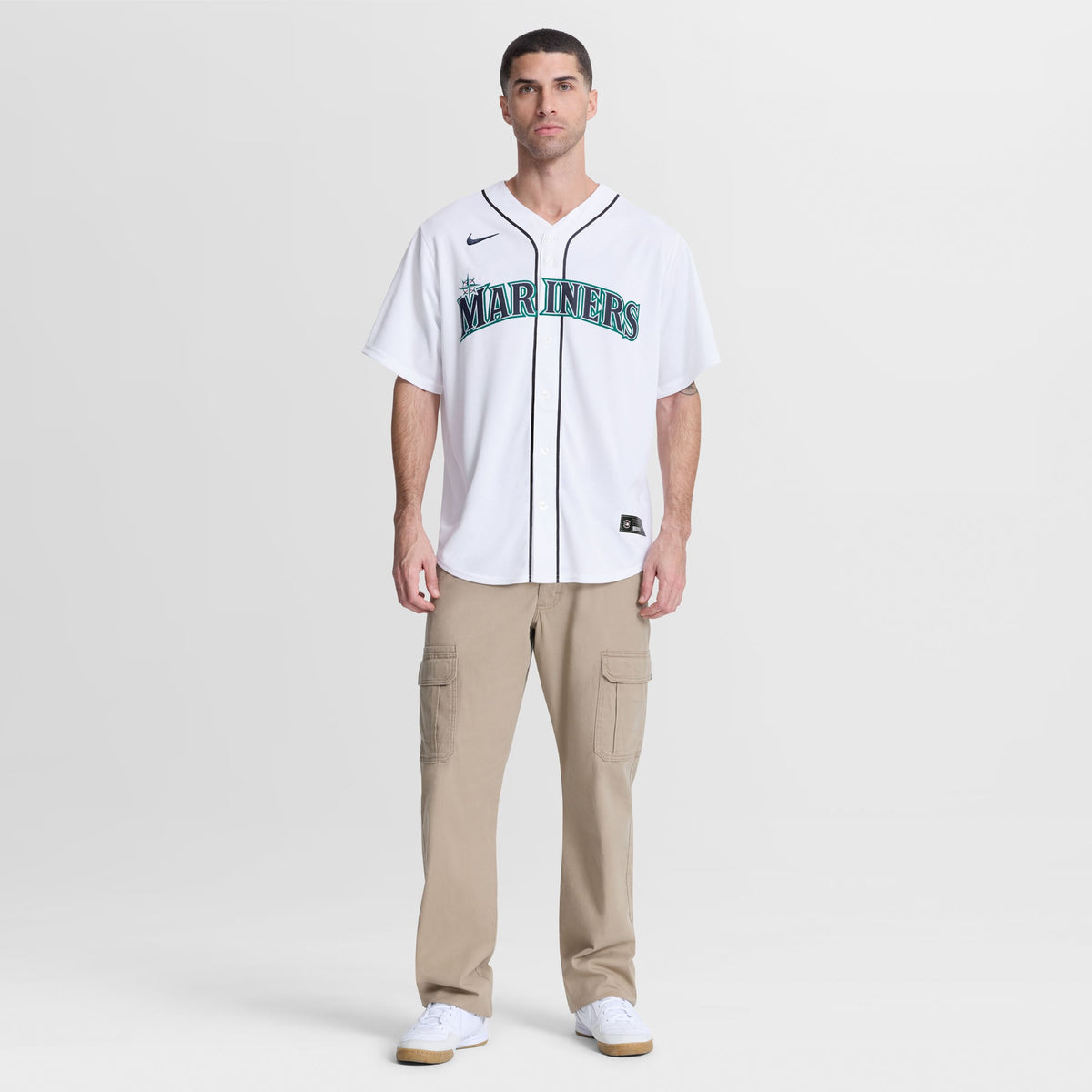 Seattle Mariners Andrés Muñoz Nike White Home Replica Jersey