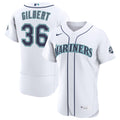 Seattle Mariners Logan Gilbert Nike White Home 50th Season Authentic Jersey