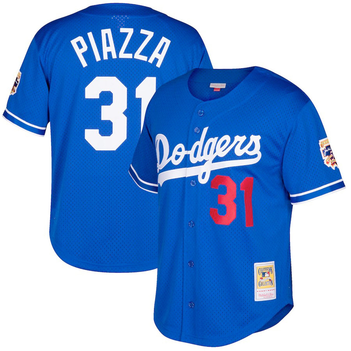 Los Angeles Dodgers Mike Piazza Mitchell & Ness Royal Big & Tall Cooperstown Mesh Batting Practice Jersey