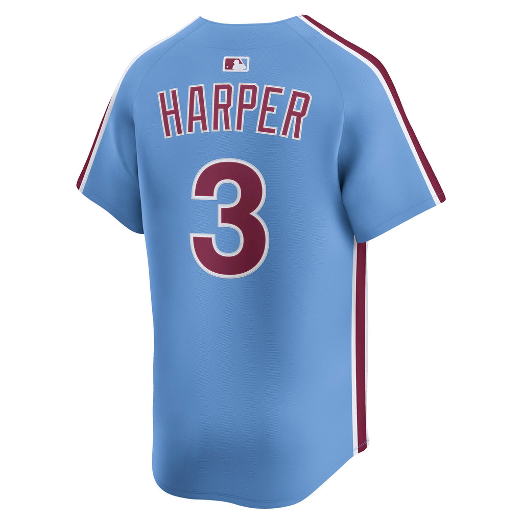 Philadelphia Phillies Bryce Harper Nike Gray Road Limited Player Jersey
