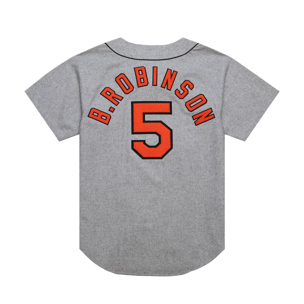 Baltimore Orioles Brooks Robinson Mitchell & Ness Gray Cooperstown Collection 1966 Authentic Jersey