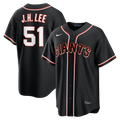 San Francisco Giants Jung Hoo Lee Nike Fashion Replica Black Out Jersey