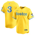 Boston Red Sox Ceddanne Rafaela Nike Gold Alternate Limited Jersey