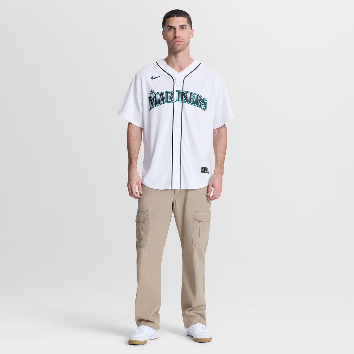 Seattle Mariners Luke Raley Nike White Home Replica Jersey