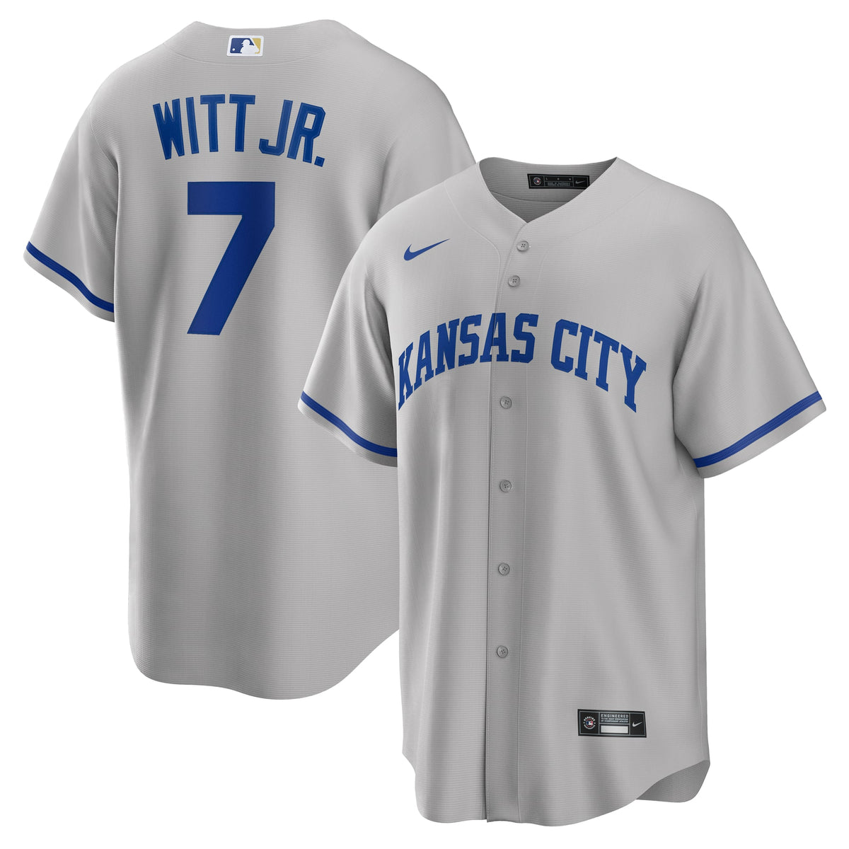 Kansas City Royals Bobby Witt Jr. Nike Rush Blue Alternate 2 Replica Jersey