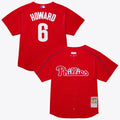 Philadelphia Phillies Ryan Howard Mitchell & Ness Red Big & Tall Cooperstown Mesh Batting Practice Jersey