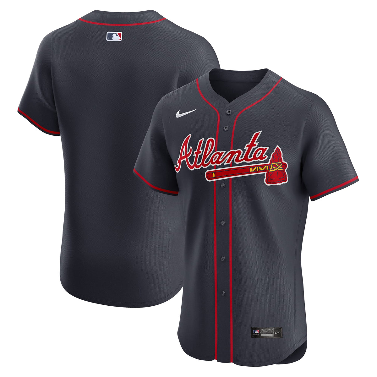 Atlanta Braves Nike Navy Alternate Elite Jersey