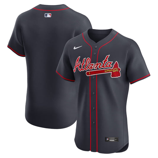 Atlanta Braves Nike Navy Alternate Elite Jersey