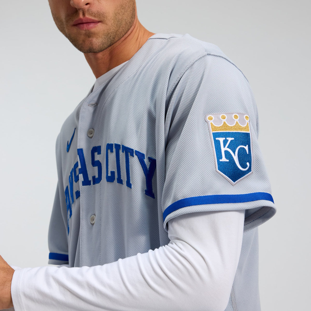 Kansas City Royals Nike Gray 2022 Road Authentic Jersey