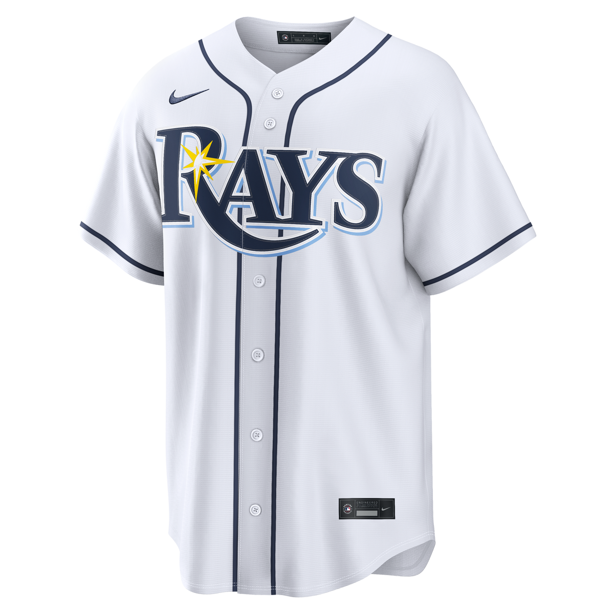 Tampa Bay Rays Nike White Home Replica Custom Jersey