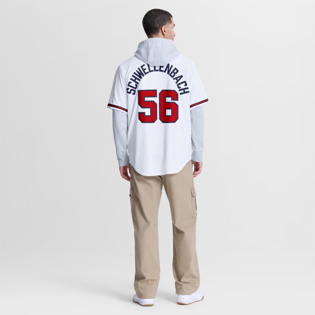 Atlanta Braves Spencer Schwellenbach Nike White Home Replica Jersey