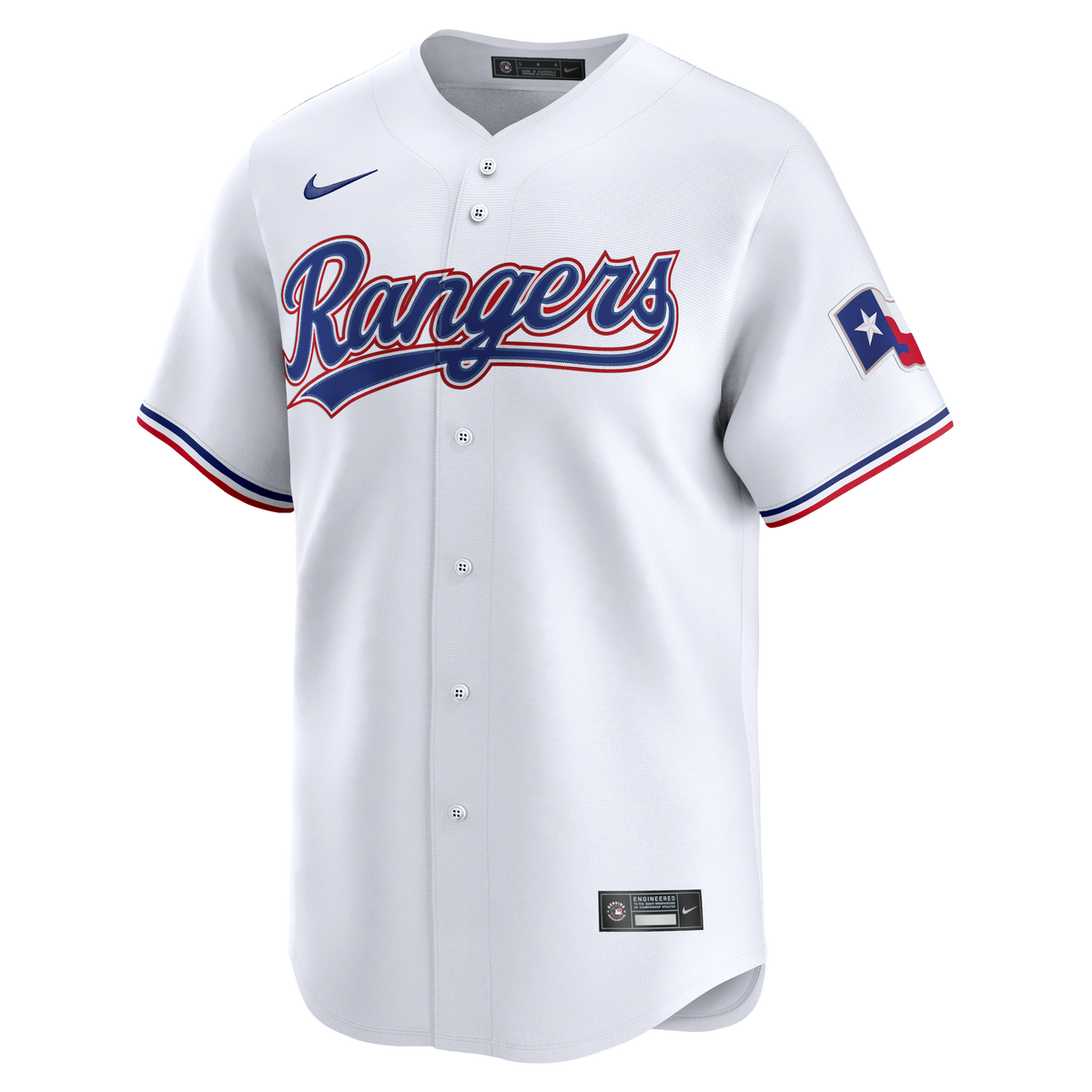 Texas Rangers Jacob deGrom Nike White Home Limited Jersey