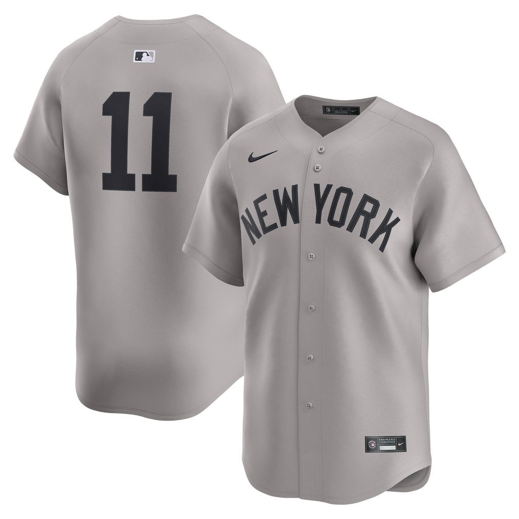 New York Yankees Anthony Volpe Nike Gray Road Limited Player Jersey