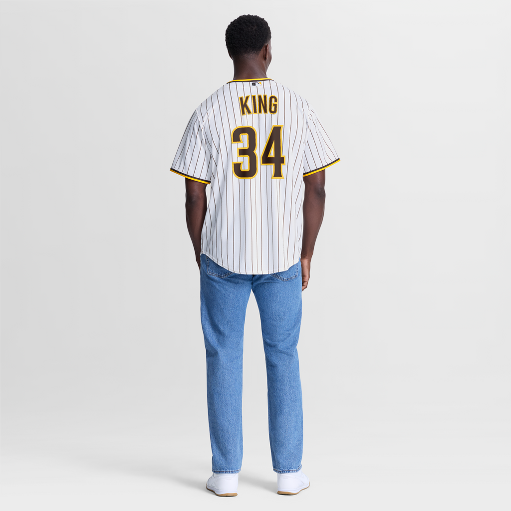 San Diego Padres Michael King Nike White Home Replica Jersey