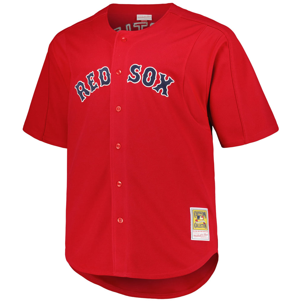 Boston Red Sox David Ortiz Mitchell & Ness Red Big & Tall Cooperstown Mesh Batting Practice Jersey