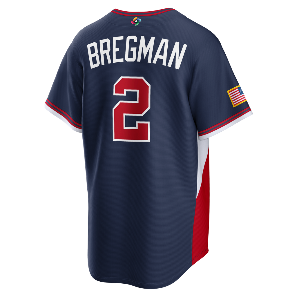 USA Baseball Alex Bregman Nike White 2026 World Baseball Classic Home Stadium Jersey