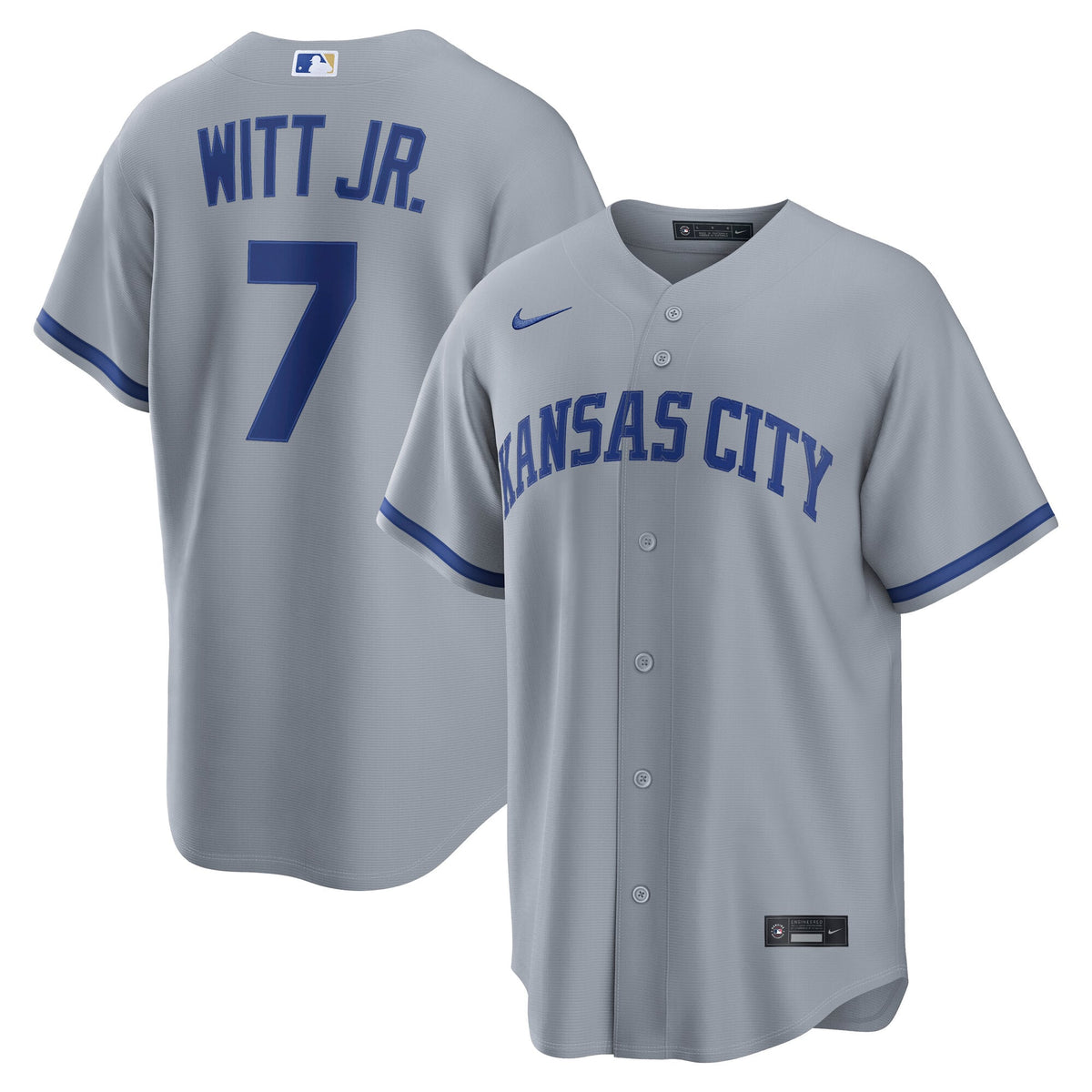 Kansas City Royals Bobby Witt Jr. Nike Light Blue Alternate Replica Jersey