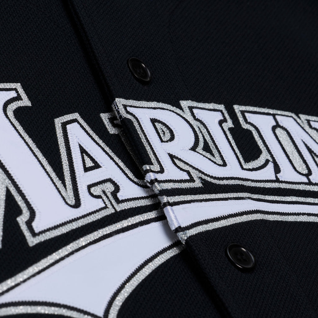 Florida Marlins Miguel Cabrera Mitchell & Ness Black 2003 Cooperstown Mesh Batting Practice Button-Up Jersey