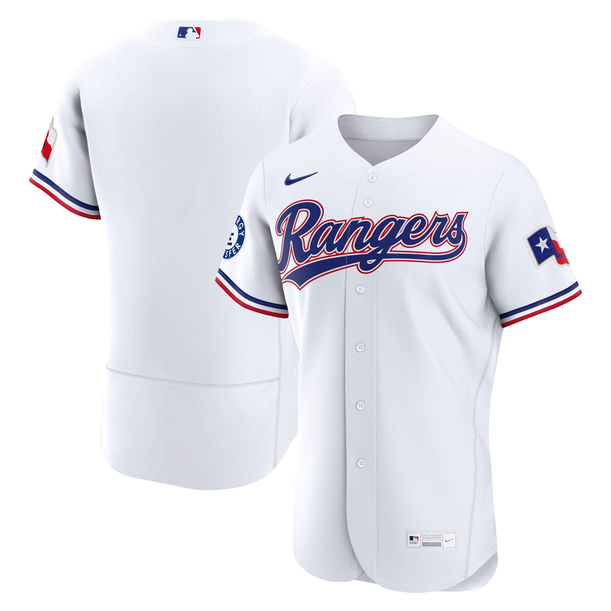 Texas Rangers Nike Light Blue Alternate Sponsor Patch Authentic Jersey