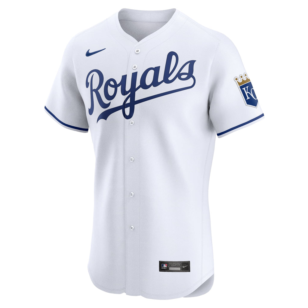 Kansas City Royals Nike Gray Road Vapor Premier Elite Patch Jersey