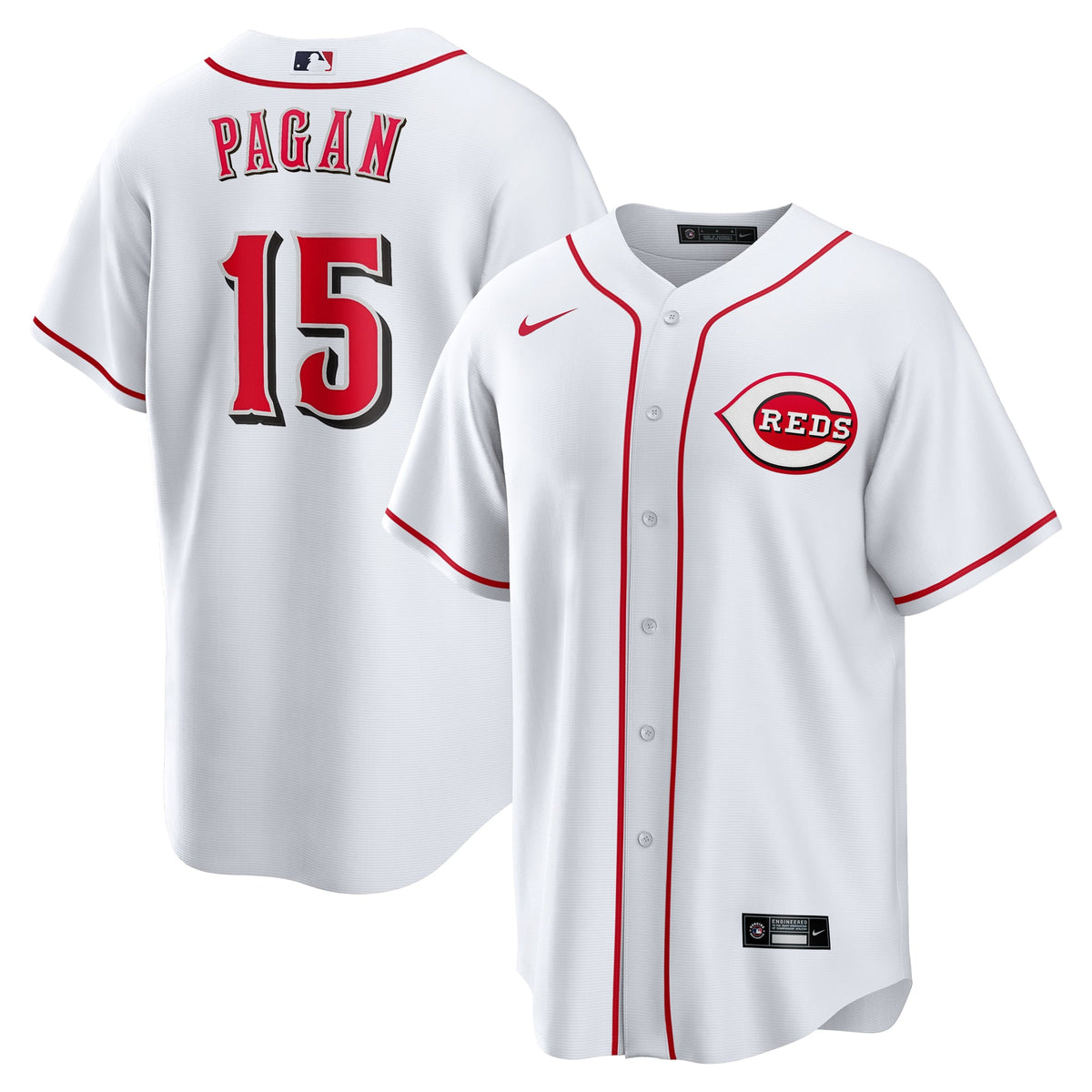 Cincinnati Reds Emilio Pagán Nike White Home Replica Jersey