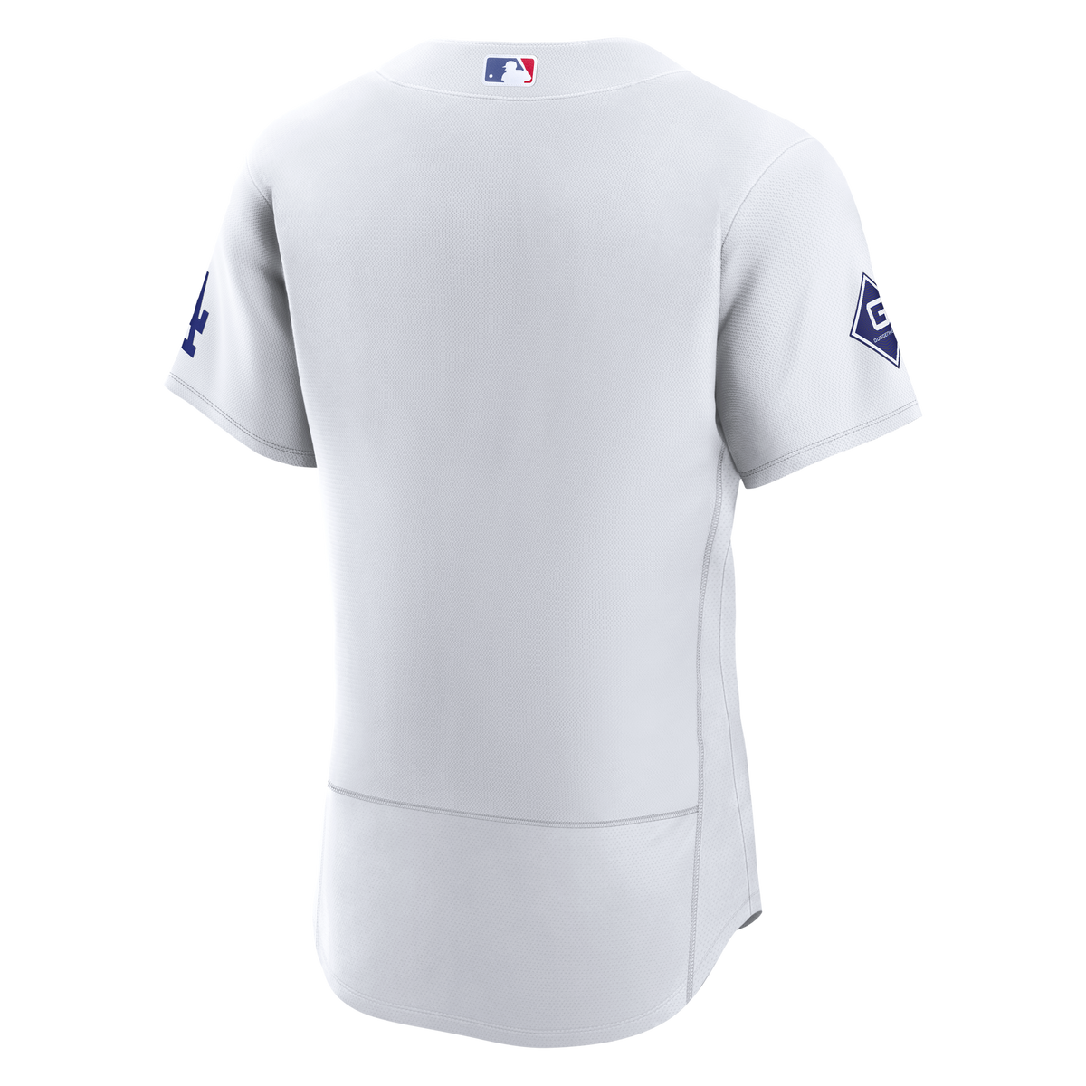 Los Angeles Dodgers Nike White Home Sponsor Patch Authentic Jersey