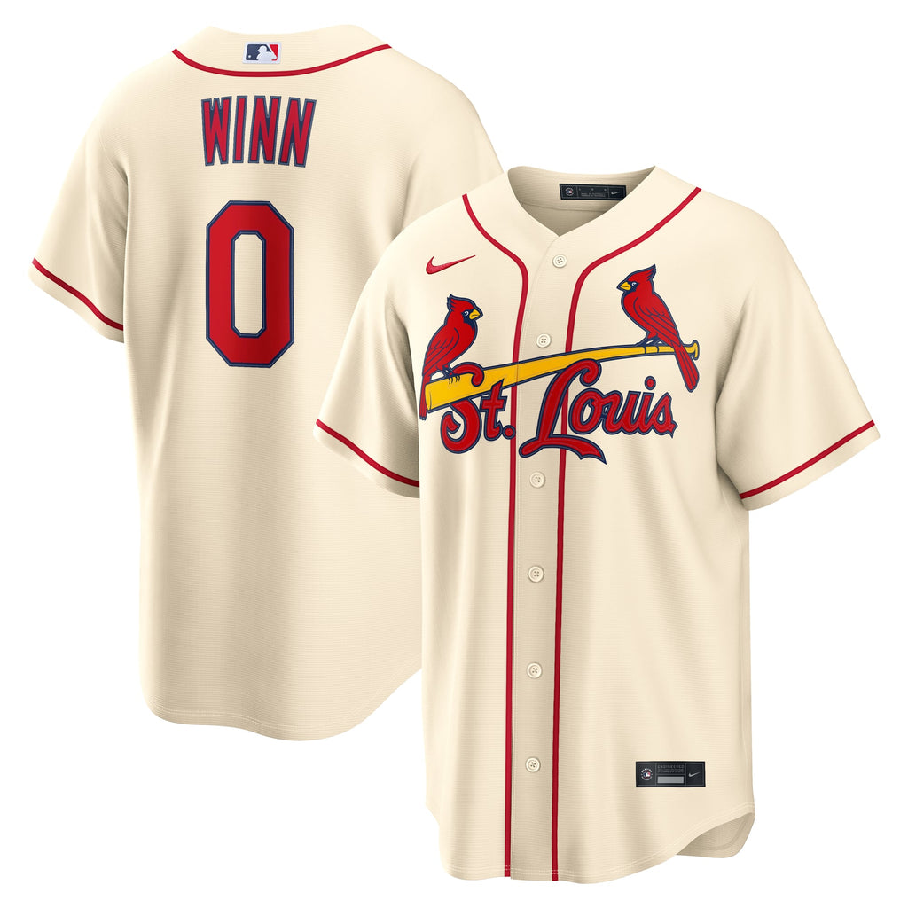 St. Louis Cardinals Masyn Winn Nike Cream Alternate Replica Jersey