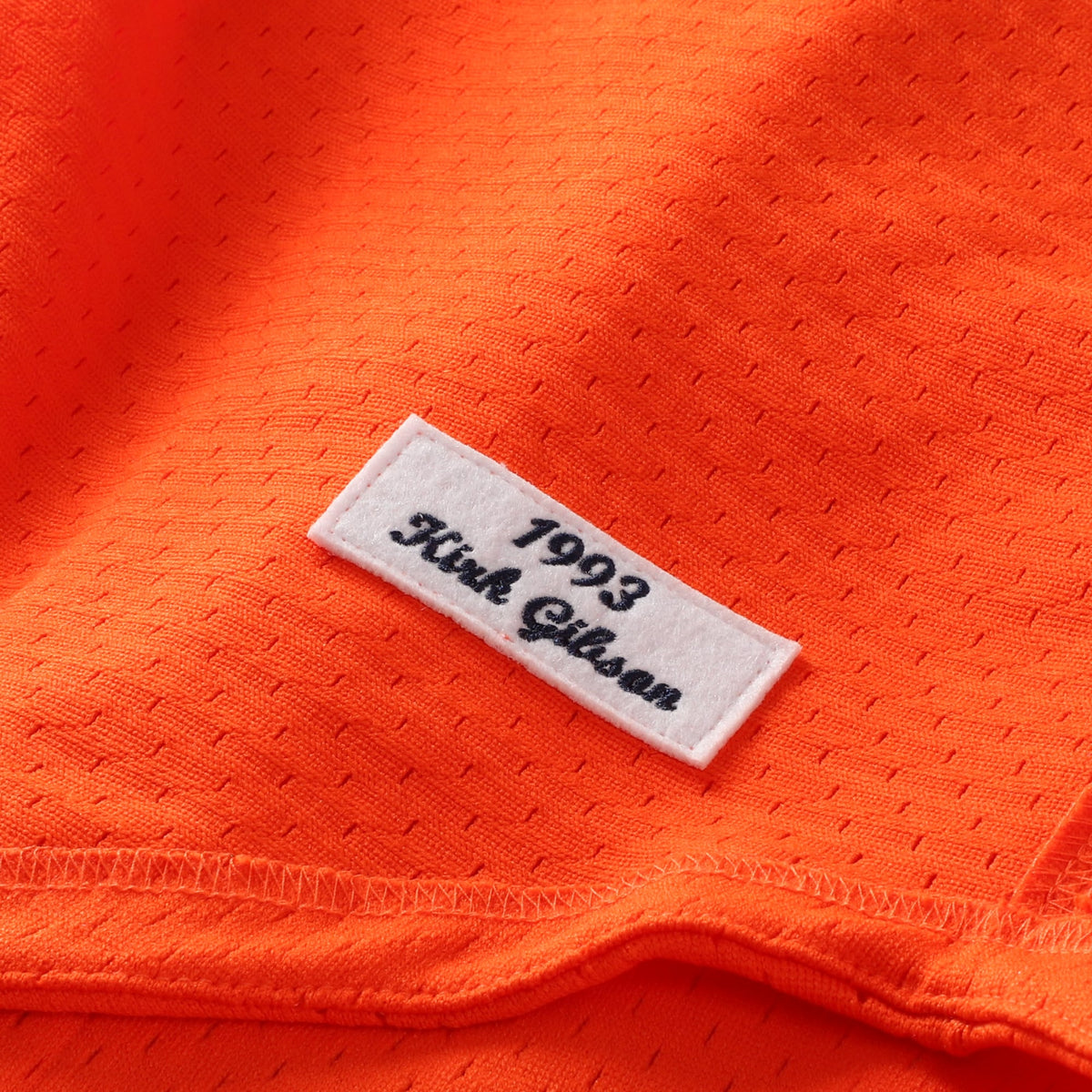 Detroit Tigers Kirk Gibson Mitchell & Ness Orange Cooperstown Collection Mesh Batting Practice Button-Up Jersey