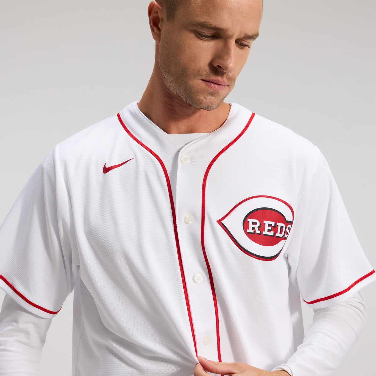 Cincinnati Reds Nike White Home Replica Team Jersey