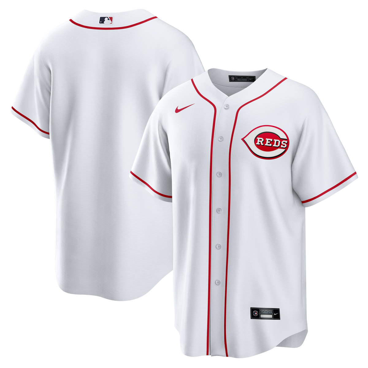 Cincinnati Reds Nike White Home Big & Tall Replica Jersey