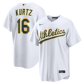Athletics Nick Kurtz Nike White Home Replica Jersey