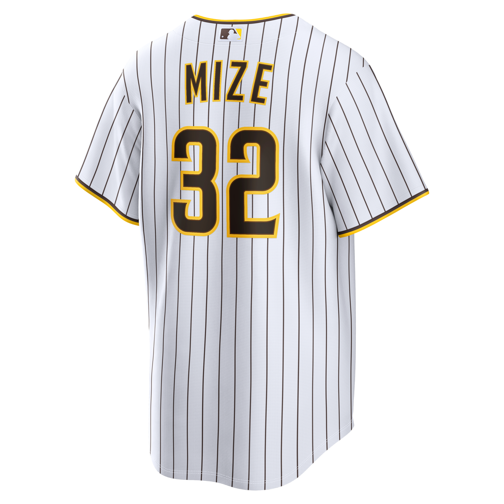 San Diego Padres Casey Mize Nike White Home Replica Jersey