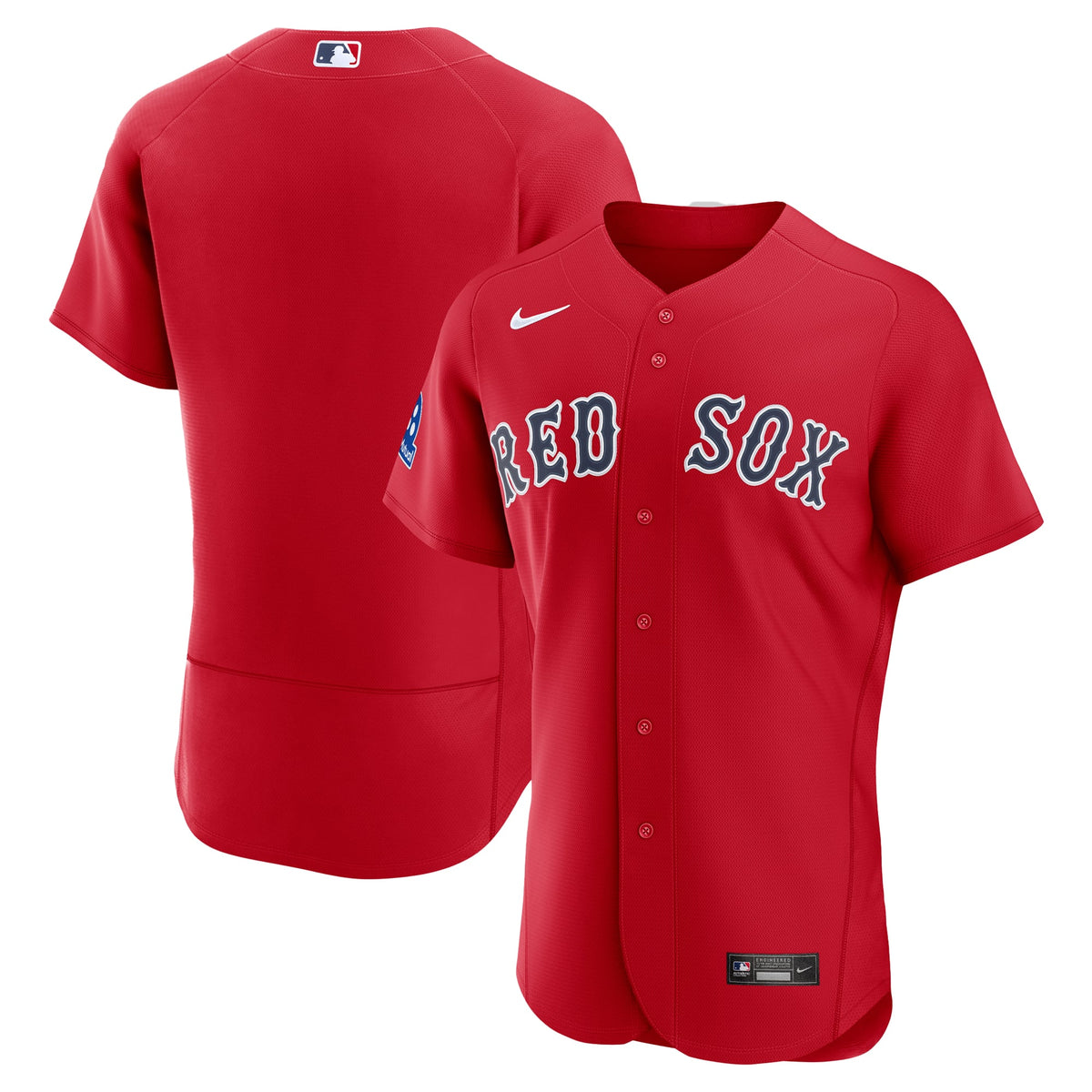 Boston Red Sox Nike Red Alternate Sponsor Patch Authentic Jersey