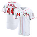 Cincinnati Reds Elly De La Cruz Nike White Home Authentic Sponsor Patch Jersey