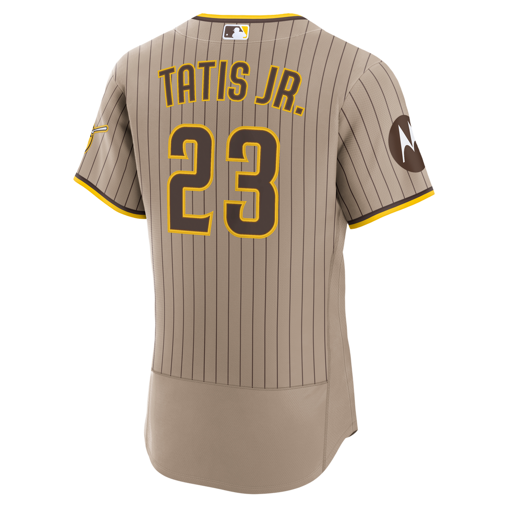 San Diego Padres Fernando Tatis Jr. Nike Sand Alternate Authentic Sponsor Patch Jersey