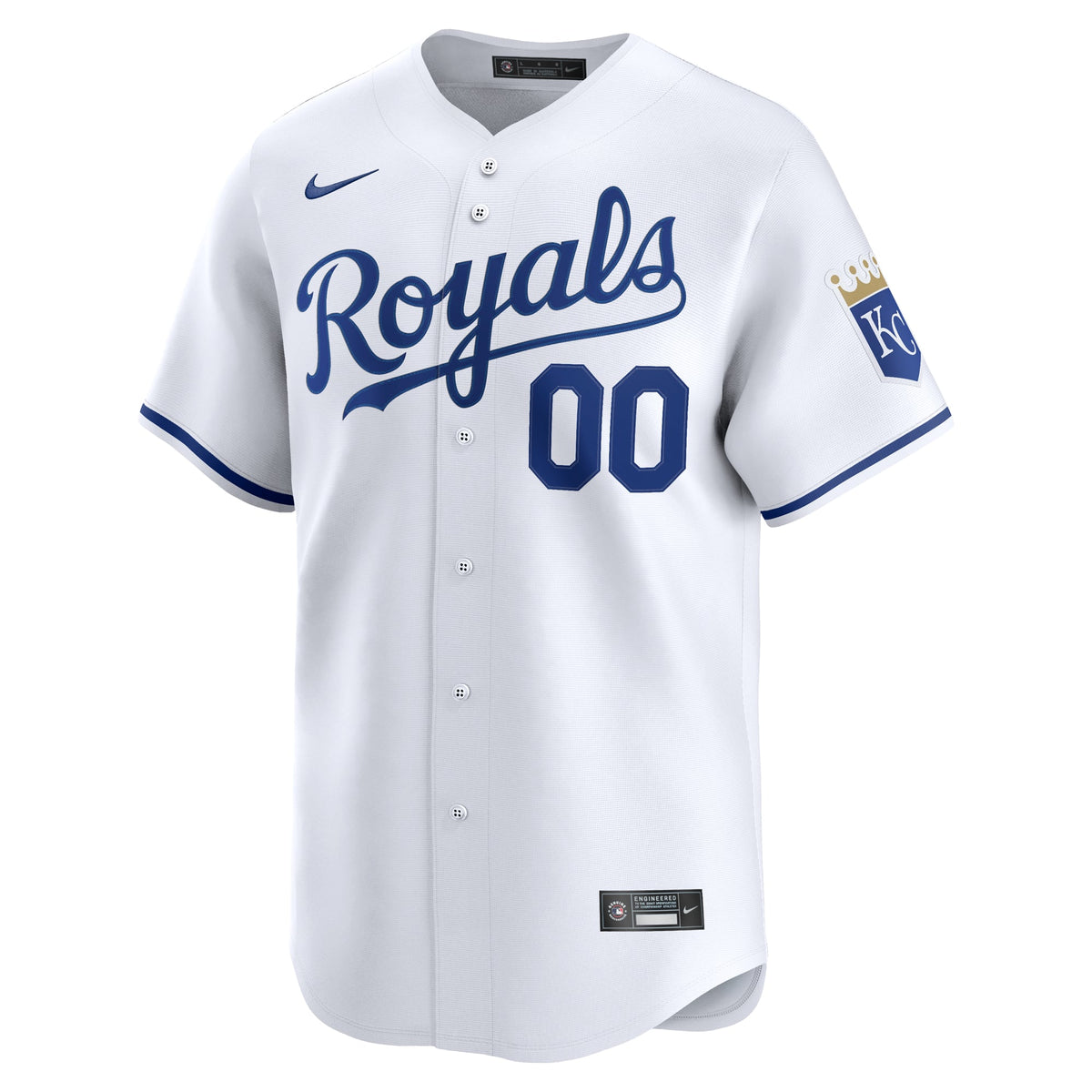 Kansas City Royals Nike White Home Limited Custom Jersey