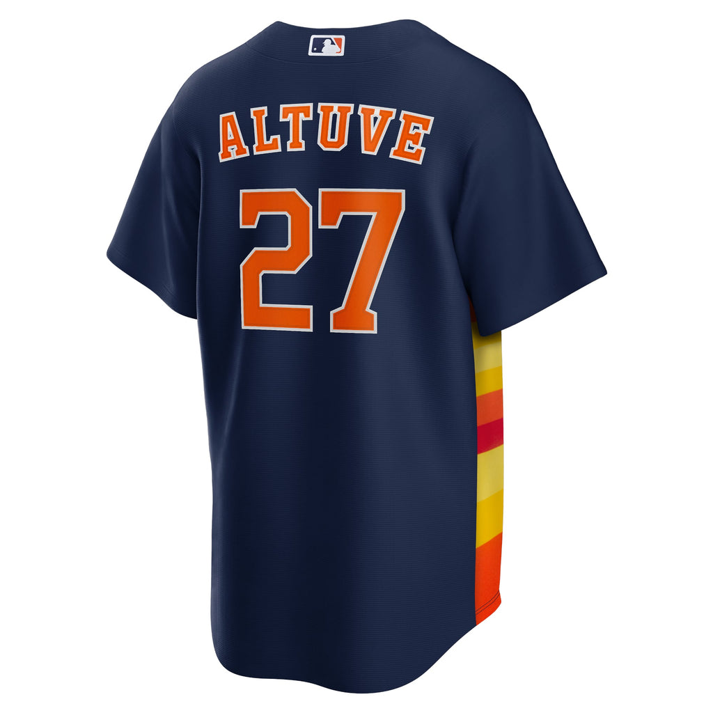 Houston Astros Jose Altuve Nike Navy Alternate 2 Replica Jersey