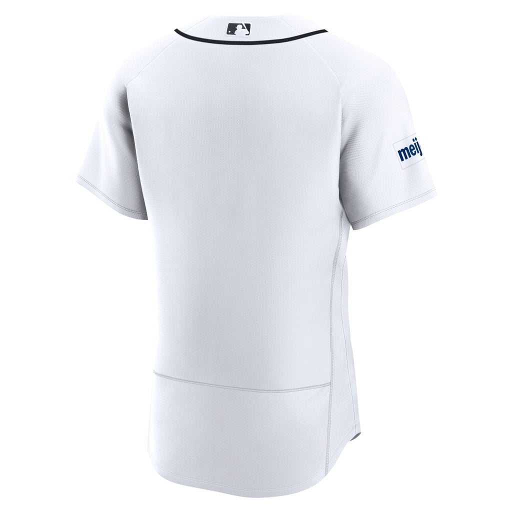 Detroit Tigers Nike White Home Sponsor Patch Authentic Jersey