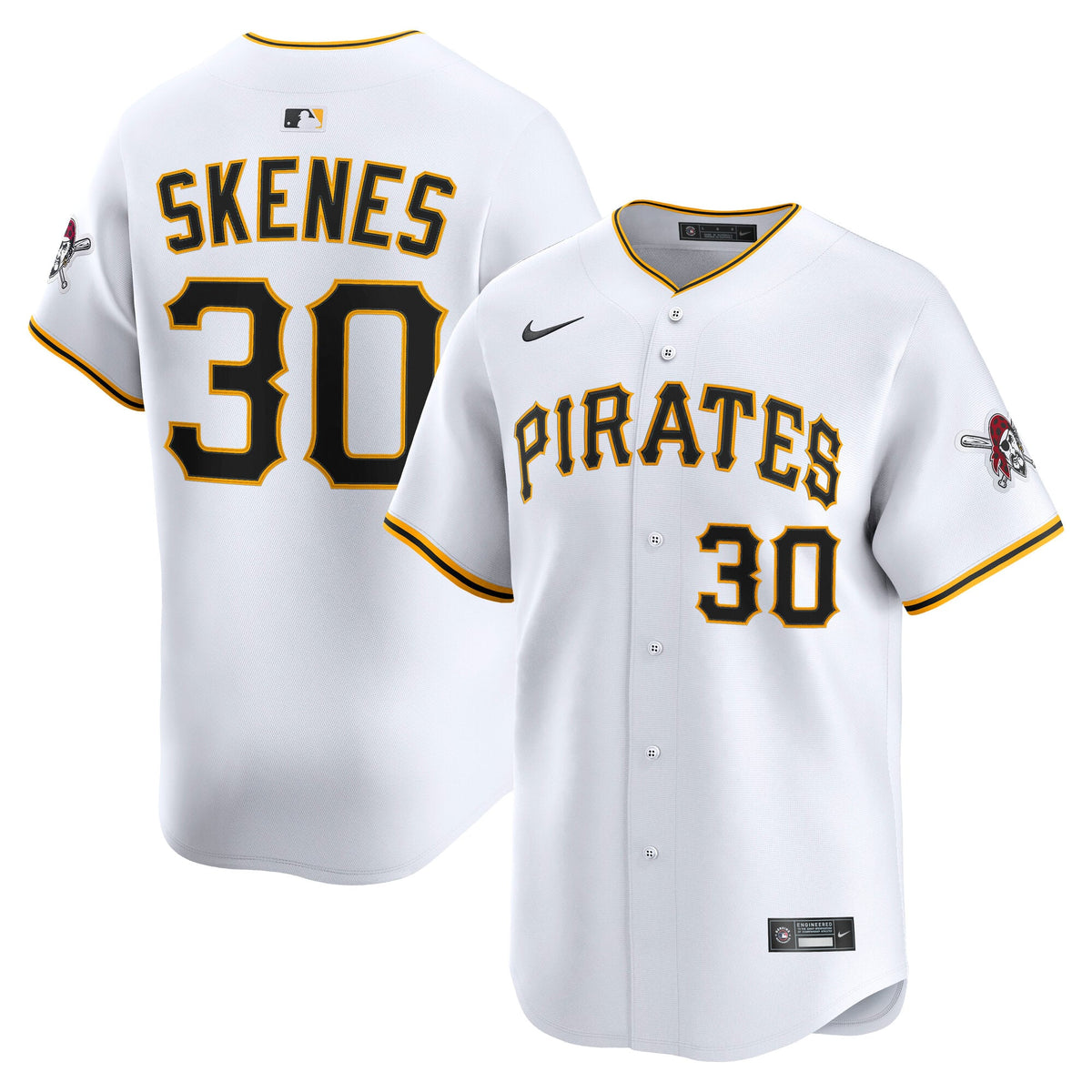 Pittsburgh Pirates Paul Skenes Nike Gray Road Limited Player Jersey