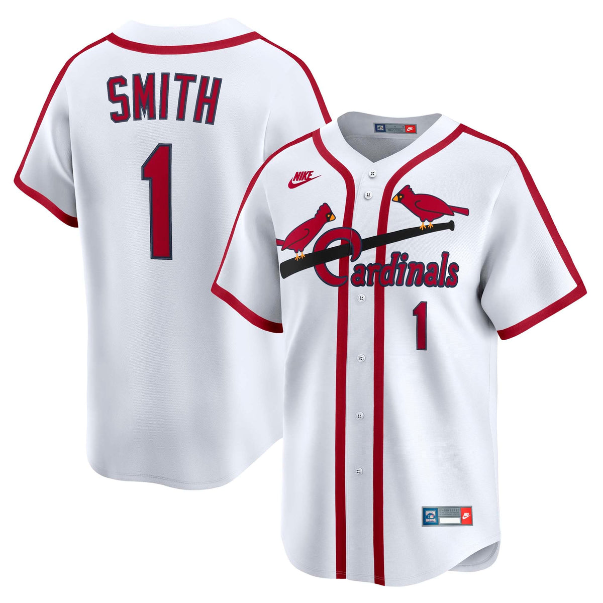 St. Louis Cardinals Ozzie Smith Nike Blue Throwback Cooperstown Collection Limited Jersey