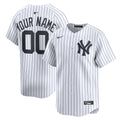 New York Yankees Nike White Home Limited Custom Jersey