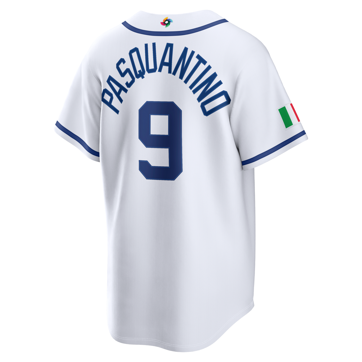 Italy Baseball Vinnie Pasquantino Nike White 2026 World Baseball Classic Home Stadium Jersey