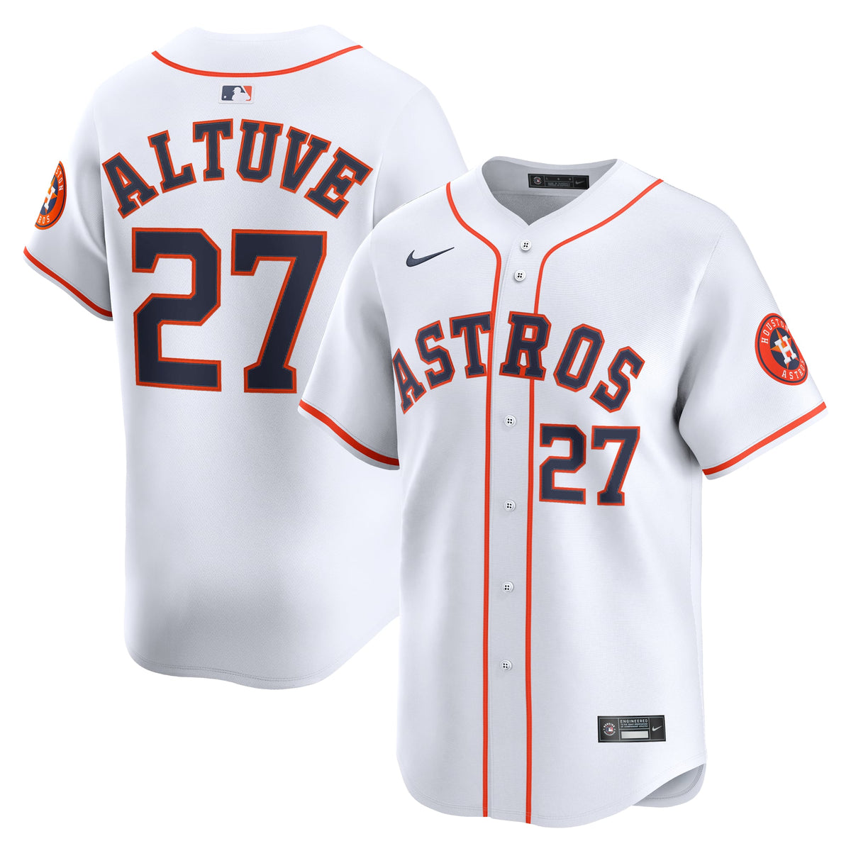 Houston Astros Jose Altuve Nike Gray Road Limited Player Jersey