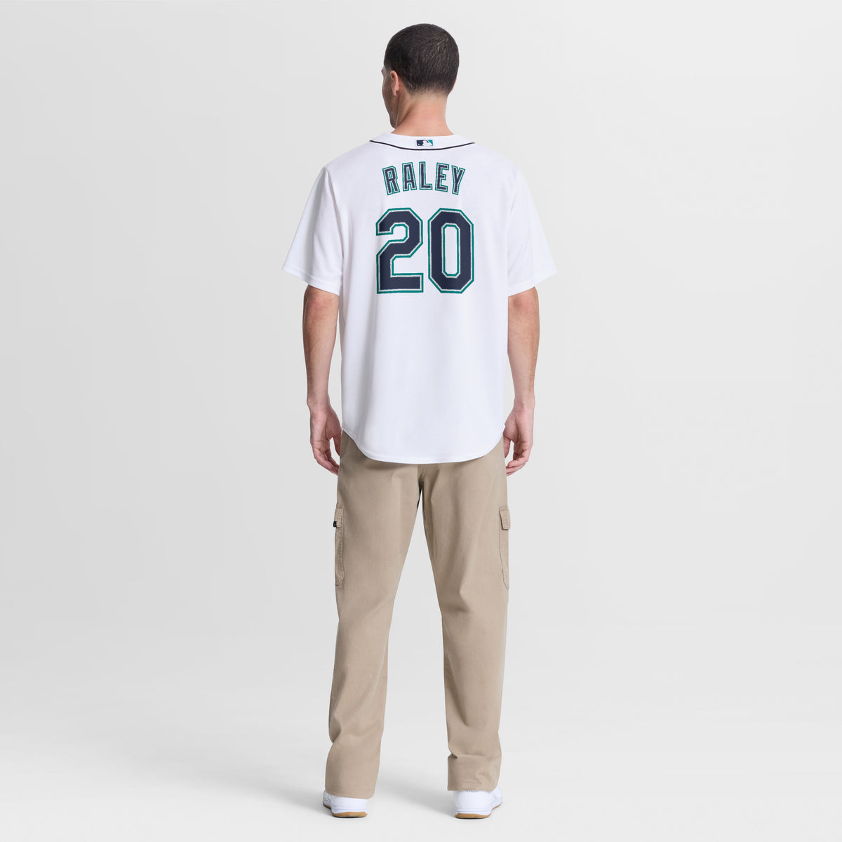 Seattle Mariners Luke Raley Nike White Home Replica Jersey