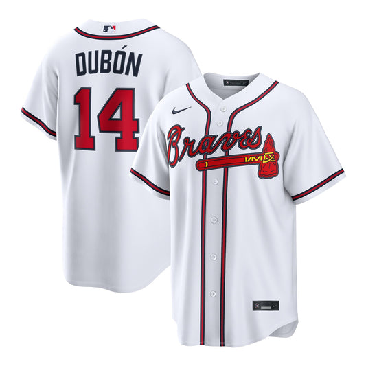 Atlanta Braves Mauricio Dubón Nike White Home Replica Jersey
